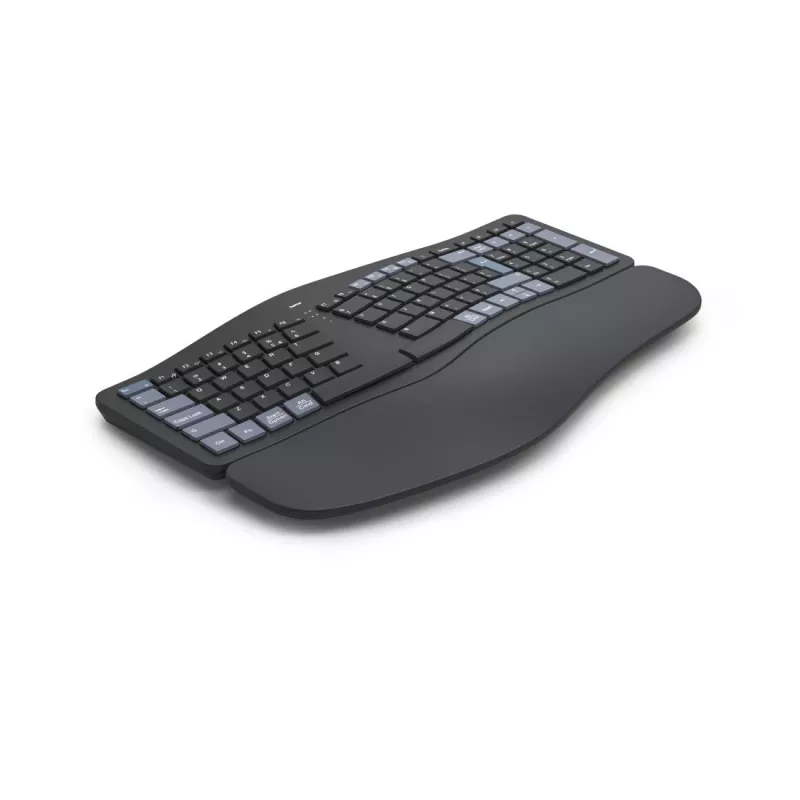 Teclado ergonómico inalámbrico HAMA WK-900 Negro USB, diseño compacto, conexión inalámbrica