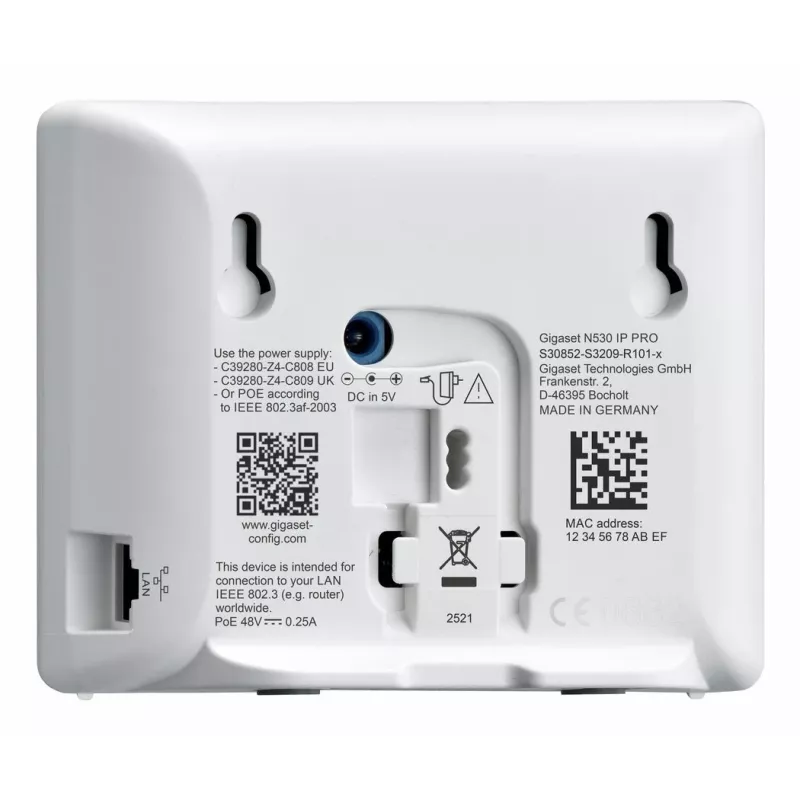 Gigaset N530 IP PRO + S700H PRO teléfono DECT identificación de llamadas antracita