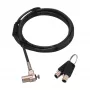 Candado de cable DICOTA D31831 Negro Plata 2m Llave redonda