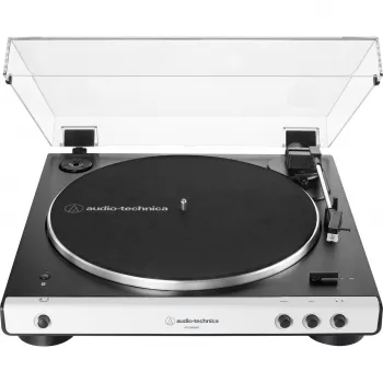 Audio-Technica AT-LP60XBT - Tocadiscos - Negro, Blanco (AT-LP60XBTWH)
