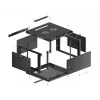 Rack de pared Lanberg WF01-6606-00B