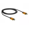 Cable HDMI DeLOCK 85727 1m tipo A macho a macho negro dorado