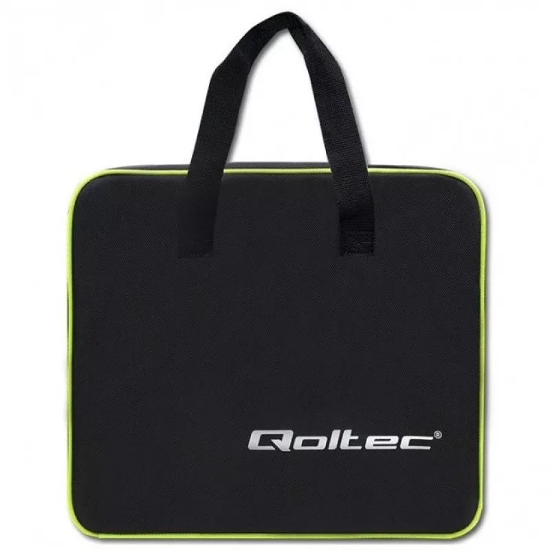 Cargador móvil para coche eléctrico Qoltec 52465 2 en 1 Type 2 con regulación | 3,5 kW | 230 V | LCD | portátil | wallbox | 5 m