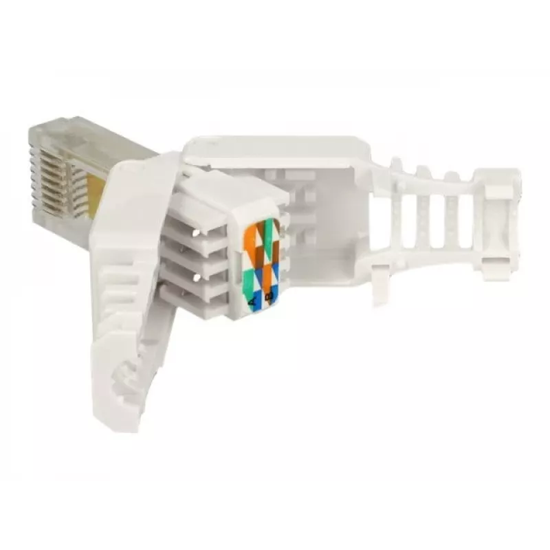Conector de cable DeLOCK 86415 RJ-45 blanco
