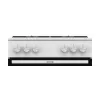 Cocina de gas independiente Gorenje GG6A10WFFM, blanca, encimera de 4 fuegos, horno de gas de 72 L, mandos frontales