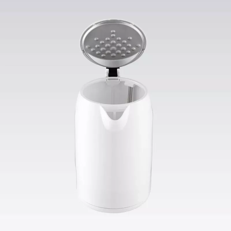 Hervidor de agua eléctrico Maestro MR-022-WHITE, 2,2 L, 1850–2200 W, carcasa de plástico, base 360°, filtro antical, indicador de nivel de agua