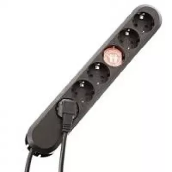 Alargador de corriente Bachmann SMART 6x Schuko H05VV-F 3G 1.50mm² 16A/3680W 3m