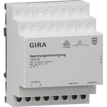 GIRA 102400 Transformador de red de alimentación gris (102400)