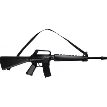 Rifle commando de metal de juguete Pulio Modelo 1551118 — 8 disparos, construcción metálica