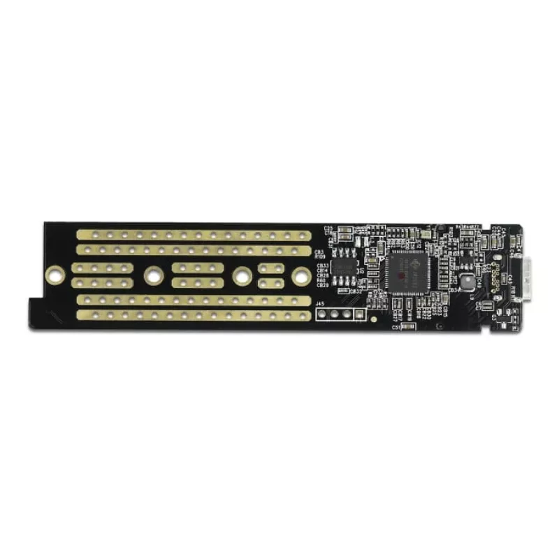 Carcasa para SSD DeLOCK 42620 carcasa externa para SSD M.2 NVME PCIe con conector hembra USB Type-C, transparente