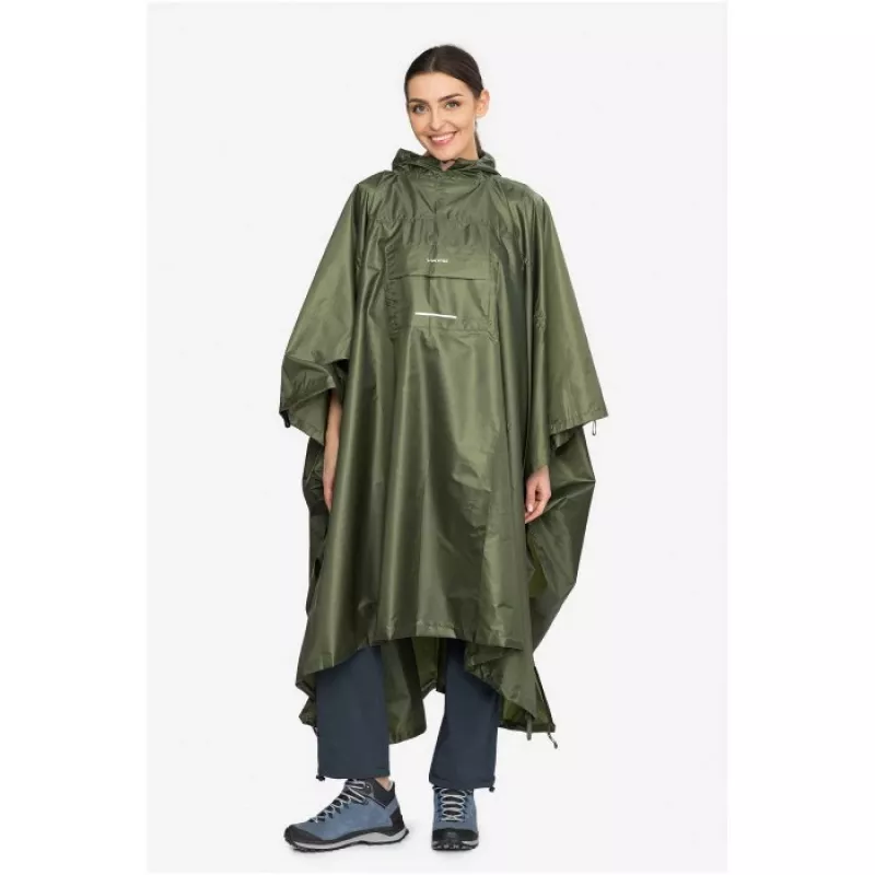 Poncho de lluvia para adultos VIKING Vesper Mochila Verde UNI