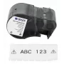 Brady, M5C-1500-595-WT-BK, vinilo, negro sobre blanco, 38,10 mm x 7,62 m, permanente, continuo (170944)
