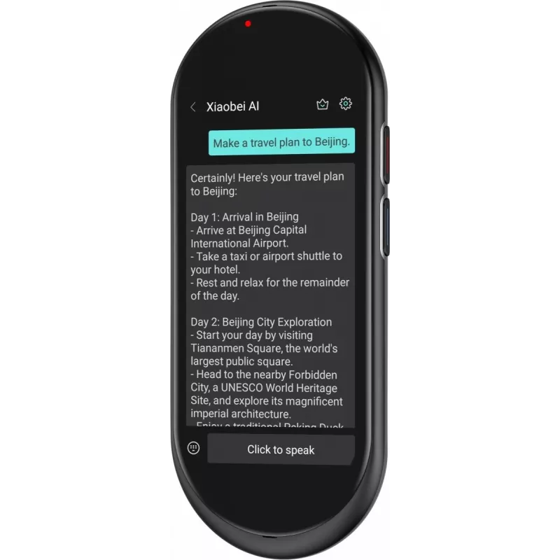 Traductor de voz portátil MAXCOM MT100 4G, traducción de voz multilingüe, dispositivo compacto de mano