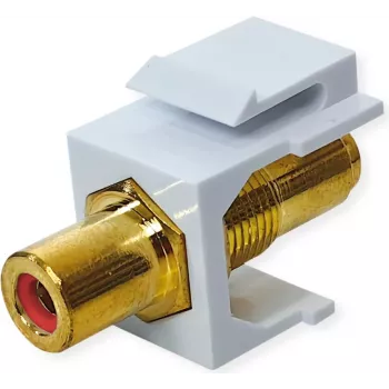 VALUE ROLINE acoplador Keystone RCA apantallado plástico rojo (25.99.8213)
