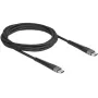 Cable USB DeLOCK USB 2.0 2m USB-C negro 81125