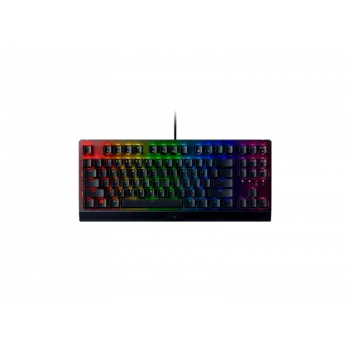 Teclado gaming mecánico Razer BlackWidow V3 Tenkeyless – con cable, iluminación LED RGB