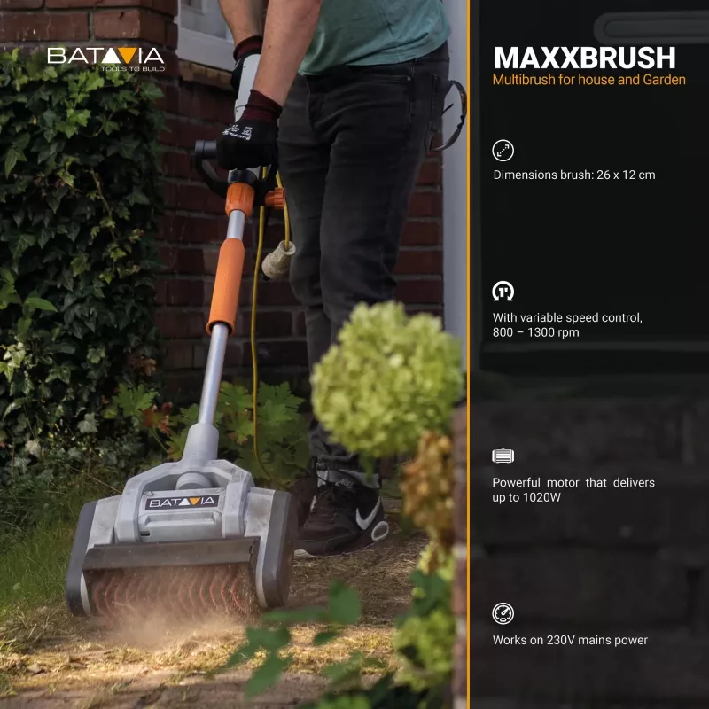 Batavia B.V. | Maxxbrush 1020W cepillo múltiple 26cm, espiral (Verde) | 1020 W