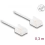 Cable de red DeLOCK RJ45 Cat.6 UTP 0,3 m blanco