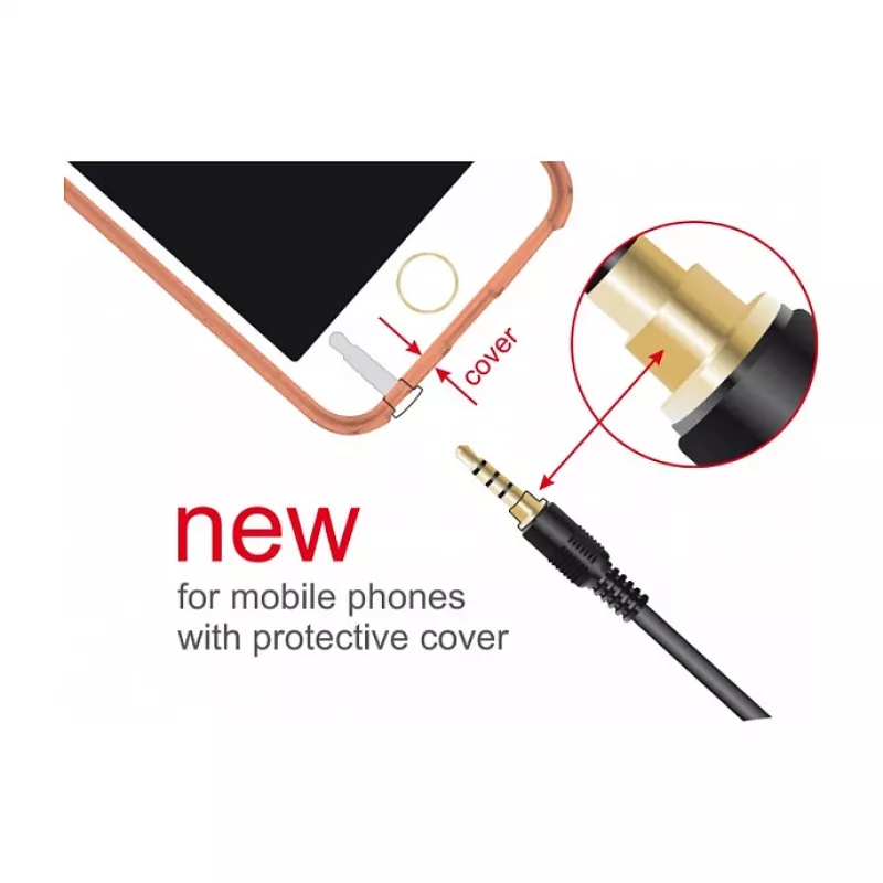 Cable de audio DeLOCK 85629 1 m 3,5 mm negro
