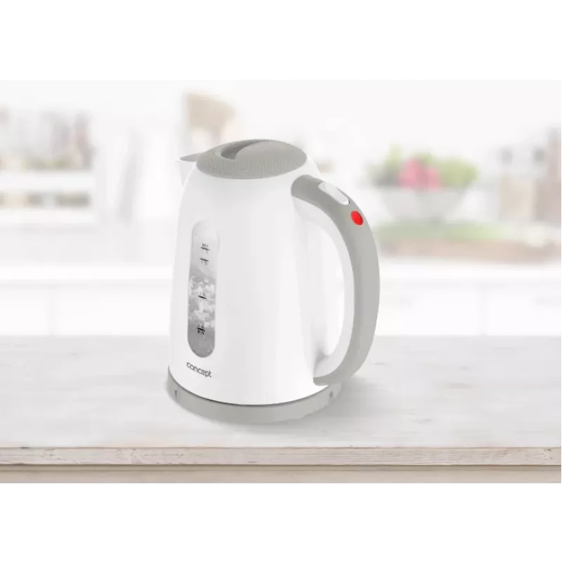 Hervidor eléctrico Concept RK2335 1,7 l 2200 W gris, blanco