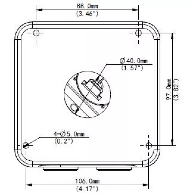 Caja de conexiones estanca IP66 ALLNET ALL-CAM2496-LEFN para instalaciones de cámara exterior