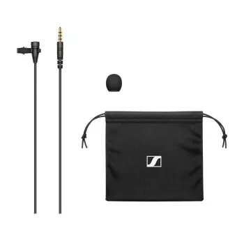 Micrófono de solapa Sennheiser XS LAV MOBILE, condensador de pinza, omnidireccional, cable de 2 m, 3,5 mm, 50–18000 Hz, 19 g, negro