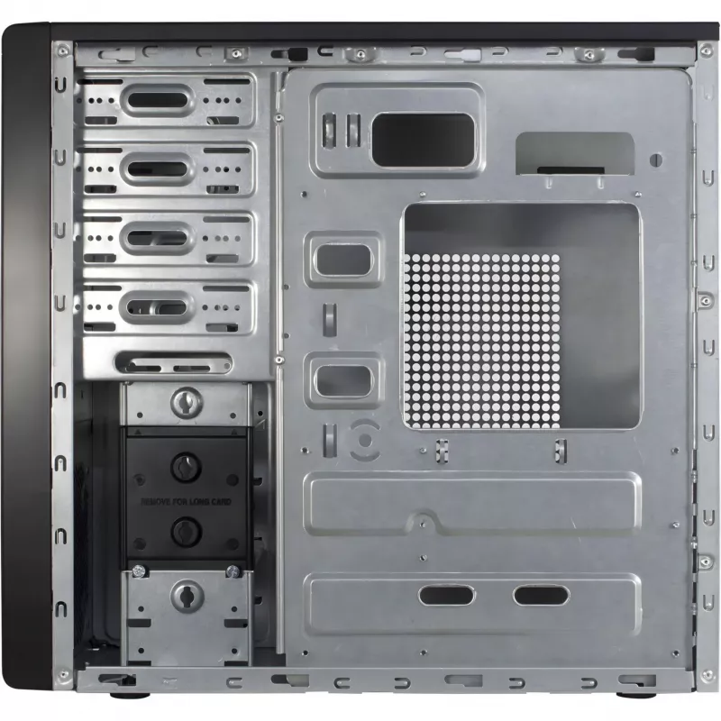 Caja de ordenador Inter-Tech ATX IT-8862 Plaid, Color Negro