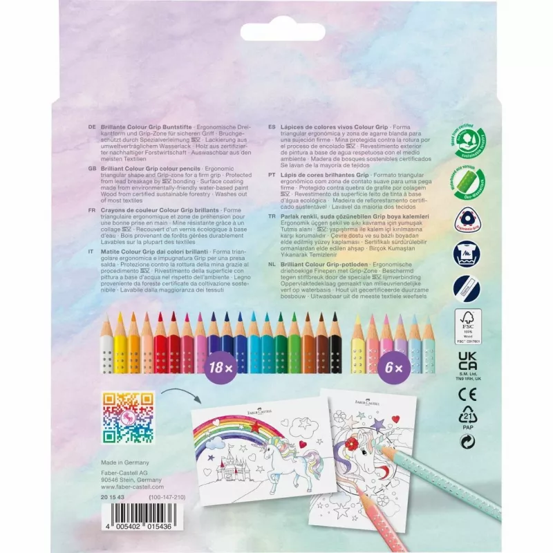 Faber-Castell Colour GRIP lápices de colores (201543)