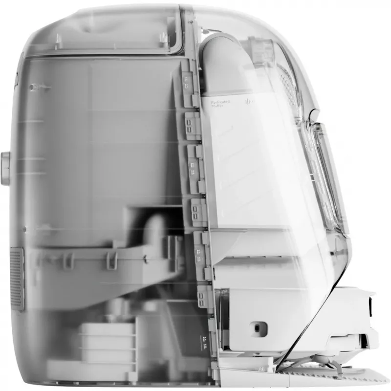 Robot aspirador con función de fregado DJI ROMO P (versión con depósito de agua) — Gris/Blanco, 0,26 l de polvo, 4 l de agua limpia / 3,2 l de agua sucia, batería de 5000 mAh