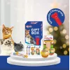 Caja regalo de snacks para gatos INABA Churu — snacks cremosos variados para gatos, multipack