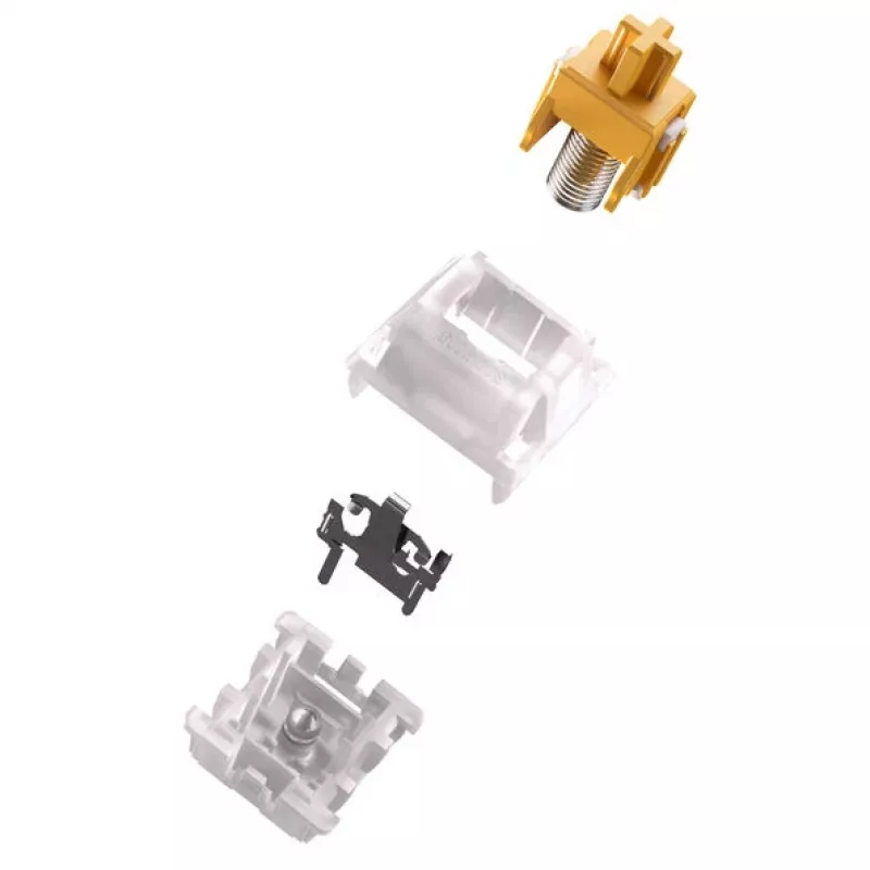 Interruptor mecánico GLORIOUS Panda Silent 5-Pin táctil MX-Stem 50g prelubricado 36 uds.