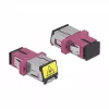 Acoplador de fibra óptica DeLOCK 86891 SC simplex hembra a SC simplex hembra multimodo violeta