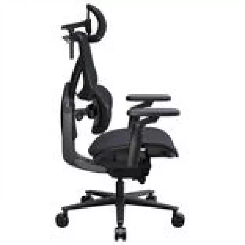 Silla gaming thunder x3 FLEX Pro Fabric gris — silla giratoria ergonómica, reposabrazos y reclinación ajustables