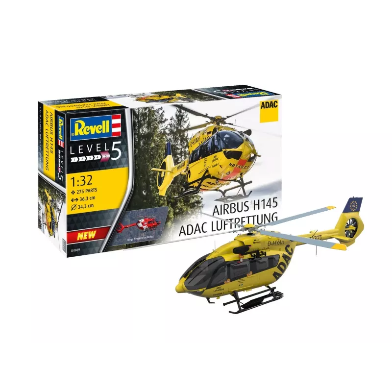 Modelo de plástico H145 ADAC/REGA 1/32
