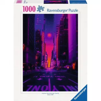 Puzle Ravensburger New York in Neon, 1000 piezas, puzle para adultos