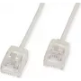ROLINE Cable de red UTP Cat.6A RJ45 ultracorto gris 5m – cable de red – UTP (21.15.4405)