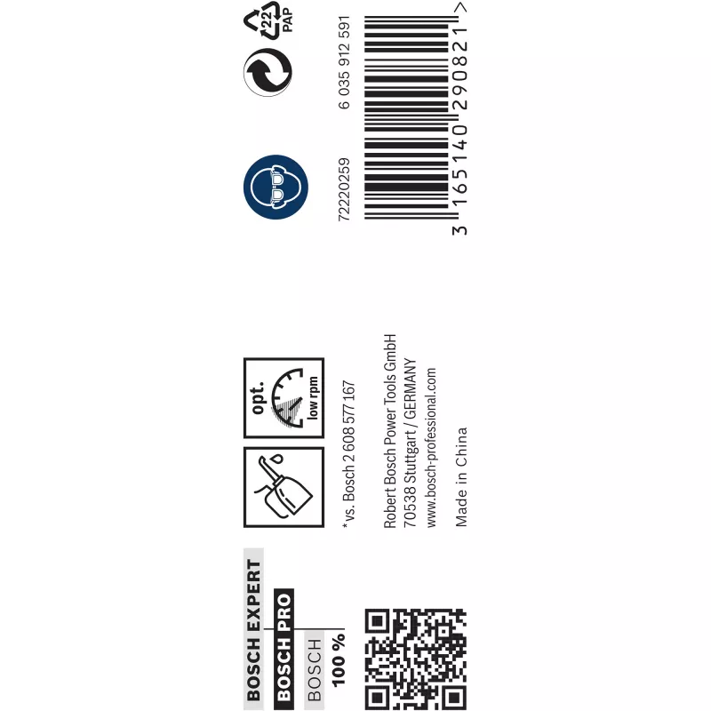 Broca para metal Bosch HSS-G 12,5 mm, set de 5, longitud de trabajo 101 mm