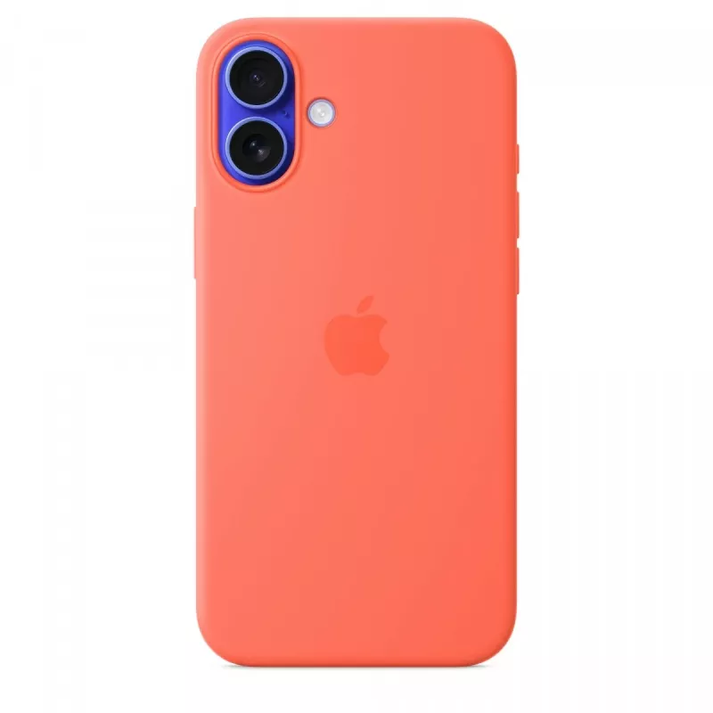 iPhone 16 Plus funda de silicona con MagSafe - mandarina
