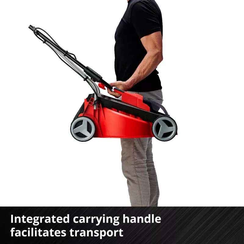Cortacésped de empuje EINHELL GE-CM 18/30 Li — 18V, 3,0Ah, 30 cm de ancho de corte, cesta de 25 L