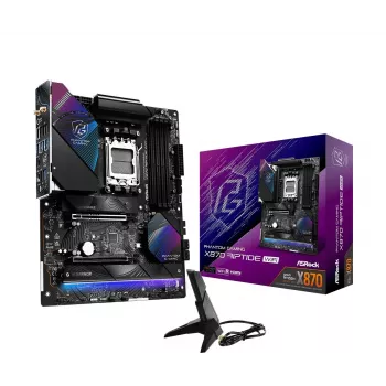 Placa base ASRock X870 Riptide WiFi — ATX, AMD X870, Socket AM5, DDR5, 4 DIMM, 256 GB, Wi-Fi 7, 2,5GbE