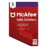 McAfee Safe Connect VPN 5 dispositivos Clave de 1 año, Global