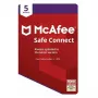McAfee Safe Connect VPN 5 dispositivos Clave de 1 año, Global