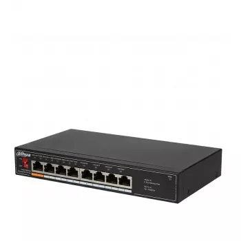 Dahua DH-SF1008L switch de sobremesa no gestionado de 8 puertos Fast Ethernet (10/100), gris claro (sin PoE)