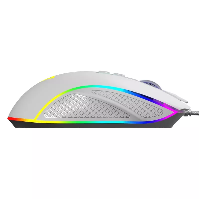 Ratón óptico con cable MODECOM Volcano Veles (blanco) — modelo M-MC-VELES-200