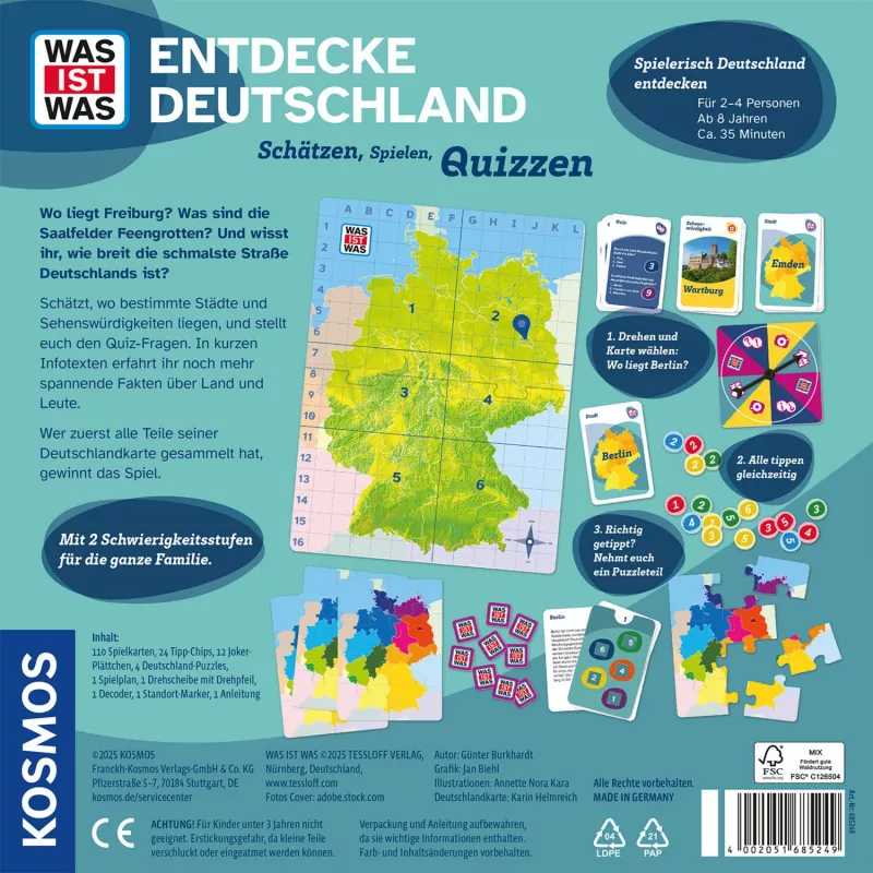 WAS IST WAS - Entdecke Germany, juego de mesa