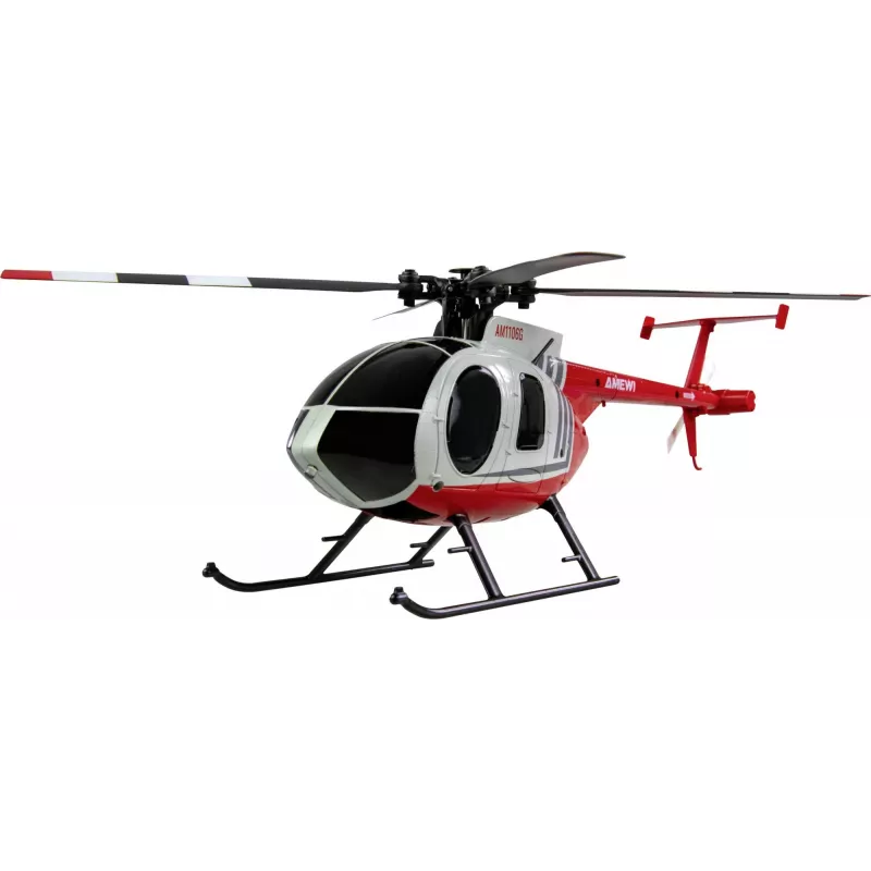 Amewi Helicóptero RC MD500 Batería Li-Po 350mAh Plata/Rojo (25354)