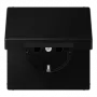 Toma de corriente JUNG LS 1520 BFKL SWM tipo F negra (LS1520BFKLSWM)