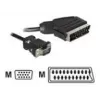 Adaptador de cable de vídeo DeLOCK 65028 SCART (21 pines) a VGA (D-Sub) 2 m