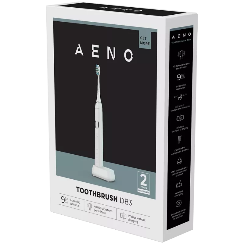 Cepillo de dientes sónico para adultos AENO DB3 blanco