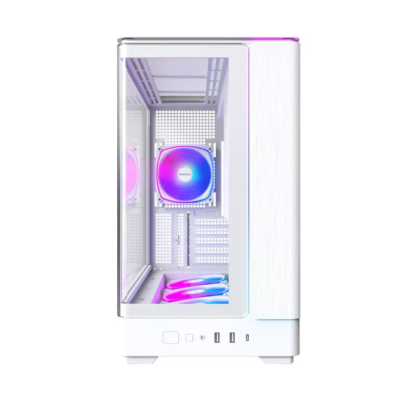Caja para PC Montech KING 15 PRO blanca — Micro ATX / Mini-ITX, Midi Tower
